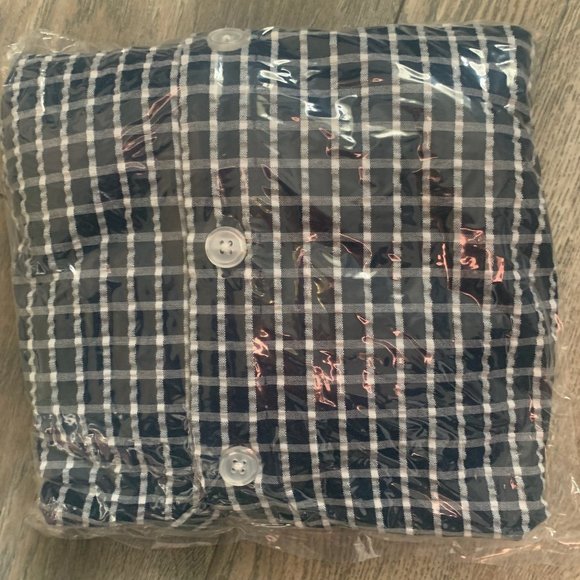 NWT JOAN RIVERS TEXTURED BUTTON FRONT SHIRT W/SIDE BUTTONS LIME NAVY BLUE XXS - Picture 11 of 11